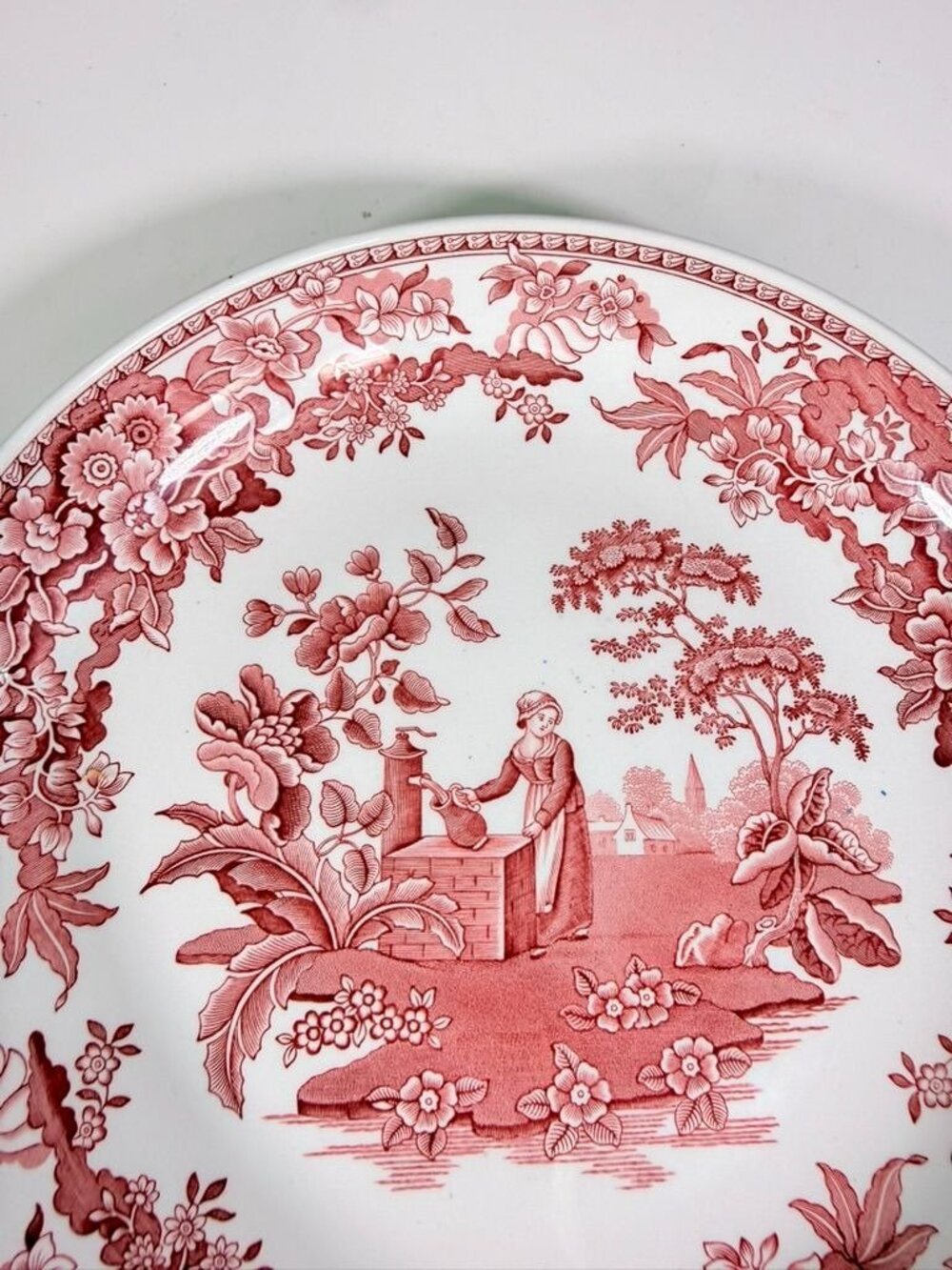 Pasta Serving Bowl Spode Archive Collection Georgian Series England Girl At Well - Picture 5 of 16